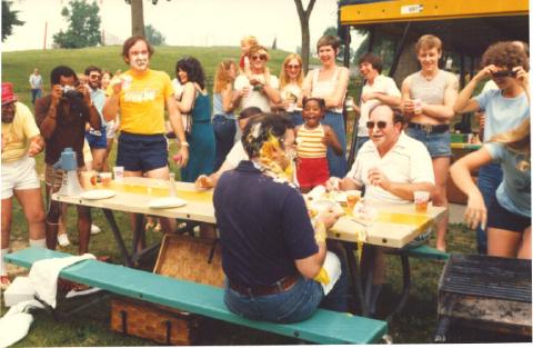 Kenny in pie eating contest